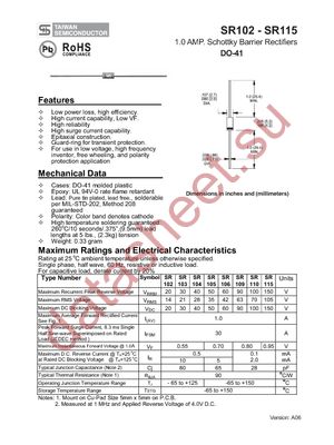 SR109 datasheet  